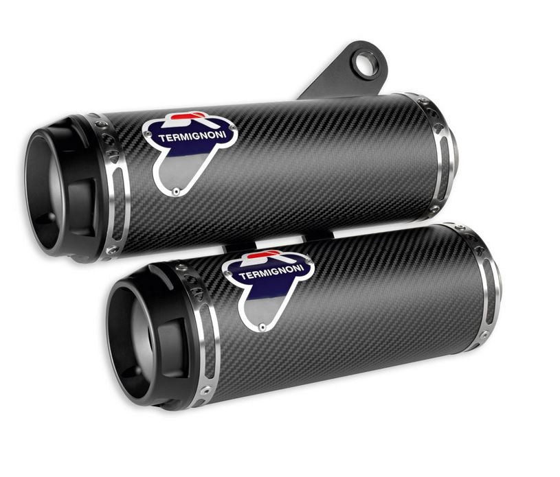 Termignoni Carbon Slip-Ons Exhaust '14-'16 Ducati Monster 1200