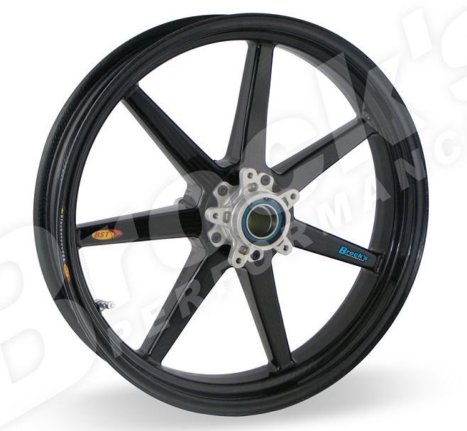 BST 3.5" x "17 Carbon Fiber Front Wheel for '14-'15 Ducati Monster 1200, '13-'14 Hyperstrada/Hypermotard/SP