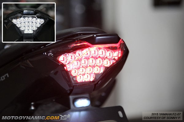 Motodynamic Sequential LED Tail Light '14-'17 Yamaha FZ-07, '15-'19 YZF R3