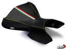 LuiMoto Team Italia Front Seat Cover 04-09 Ducati Multistrada - Yellow Stitching