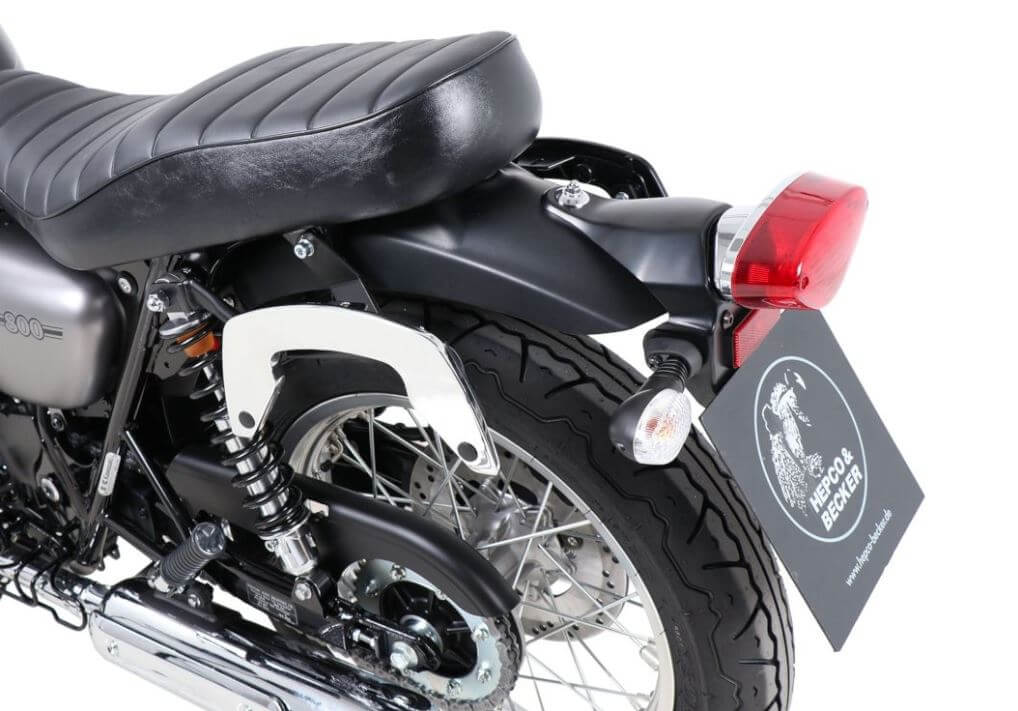 Hepco & Becker C-Bow Carrier '19+ Kawasaki W800 Street/ Cafe - Chrome