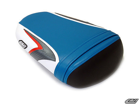 LuiMoto Sport Seat Covers '08-'10 Suzuki GSXR 600/750 - 2009 Blue/White - Motostarz USA