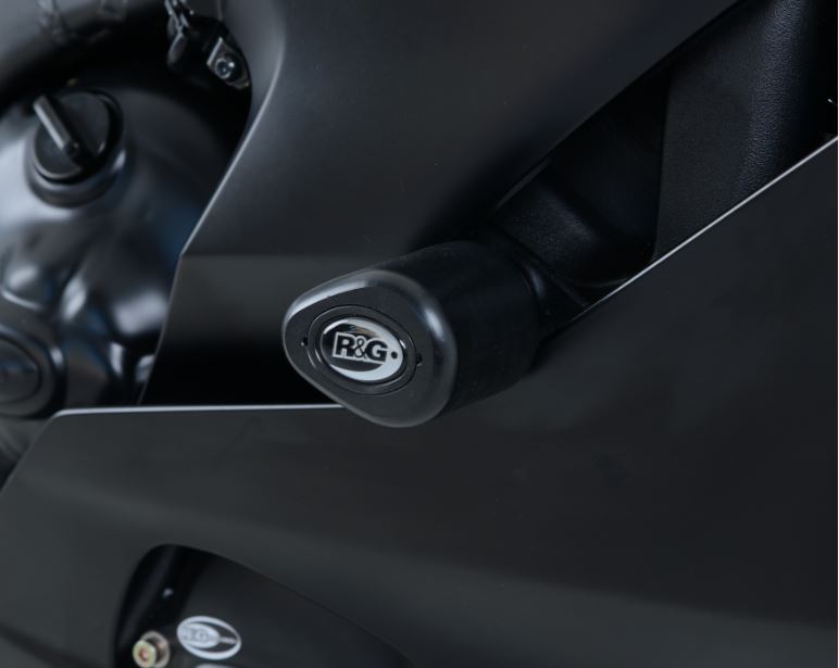 R&G Racing No-Cut Crash Protectors / Frame Sliders 2017+ Yamaha YZF R6 | CP0432BL