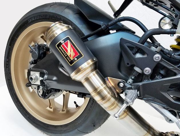 Competition Werkes GP Race Stainless Steel Slip-On Exhaust for 2015-2018 Yamaha YZF R1/R1M/R1S