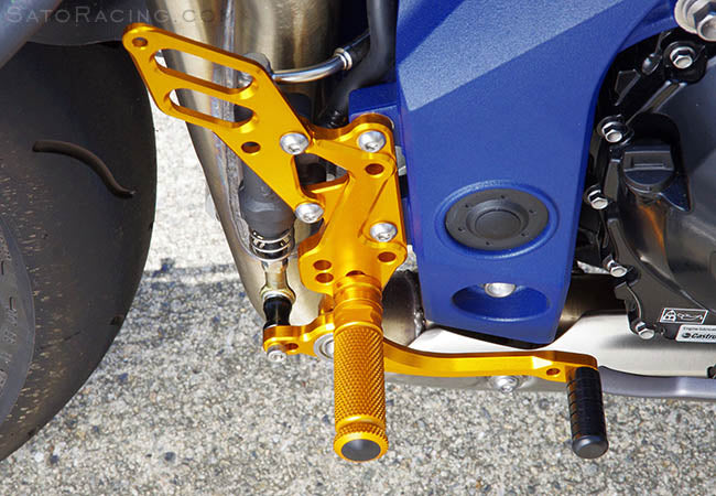 Sato Racing Adjustable Rearsets '11-'15 Triumph Speed Triple 1050