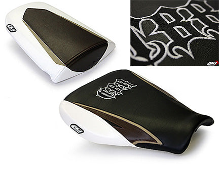 LuiMoto Tribal Blade Seat Cover 07-12 Honda CBR600RR - Sp Black/Brown/White - Motostarz USA