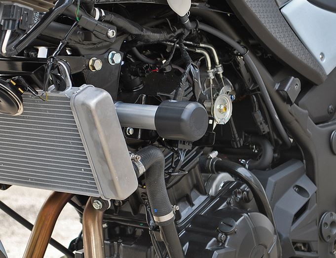 Woodcraft Frame Slider Kit with Standard Pucks for '13-'17 Kawasaki Ninja 300 