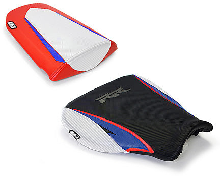 LuiMoto Tribal Blade Seat Cover 07-12 Honda CBR600RR - Cf Black/Red/Blue - Motostarz USA