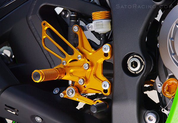 Sato Racing Adjustable Rearsets '11-'15 Kawasaki ZX-10R