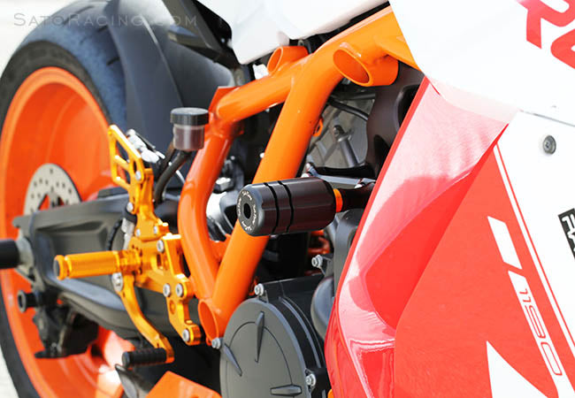 Sato Racing 'Revolver-Style' Frame Sliders for 08-15 KTM RC8, RC8R