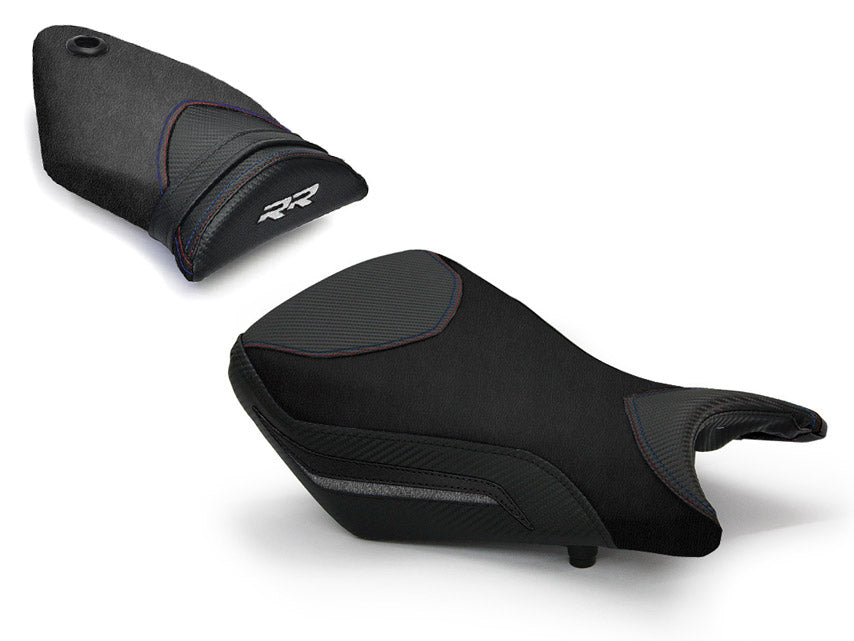 LuiMoto Technik Edition Seat Cover 2012-2014 BMW S1000RR - Cf Black/Black/Gunmetal