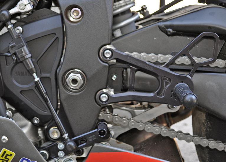 Woodcraft Adjustable Rearsets Complete Kit (Std/GP) for '15-'20 Yamaha R1/R1M