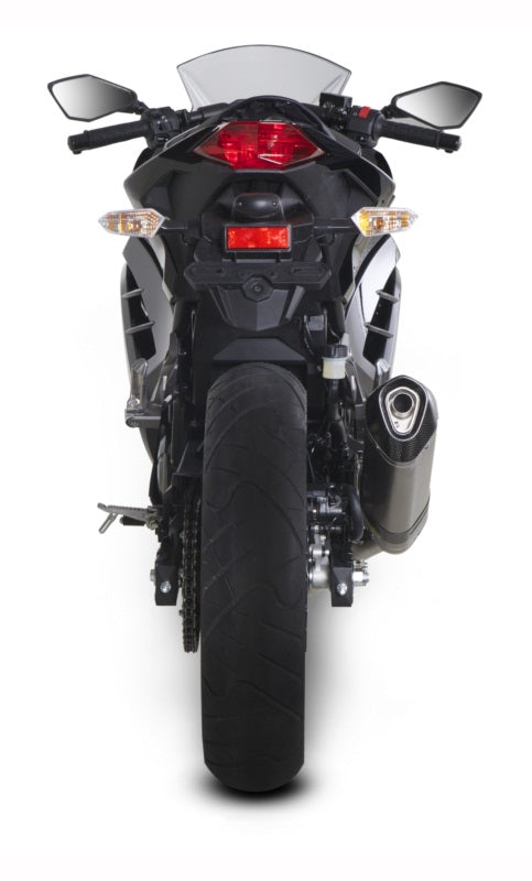 Akrapovic Slip-On Line (Carbon) Exhaust System for 2013-2017 Kawasaki Ninja 250/300, Z300