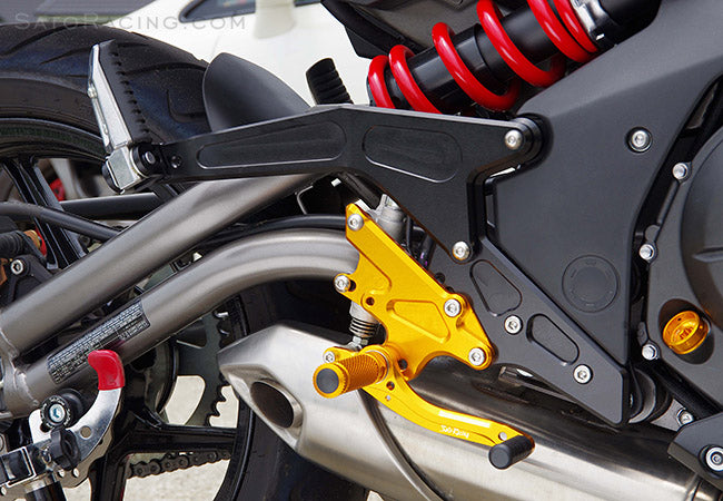 Sato Racing Adjustable Rearsets for 2012-2014 Kawasaki ER-6n / ER-6f / Ninja 650