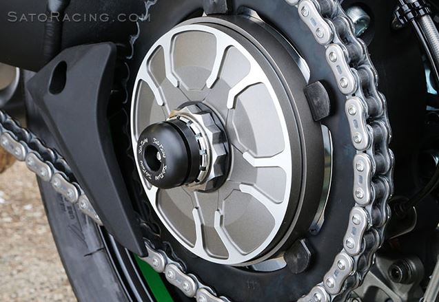 Sato Racing Rear Axle Sliders for 2015 Kawasaki Ninja H2 | K-H2AS-R