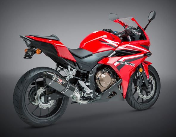 Yoshimura Signature R-77 SS/Carbon Slip-On Exhaust '16-'18 Honda CBR500R
