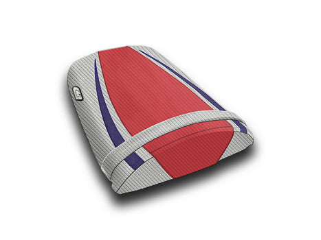 LuiMoto Tribal Flight CF Seat Covers 2004-2007 Honda CBR1000RR - CF Red/Pearl/SP Blue