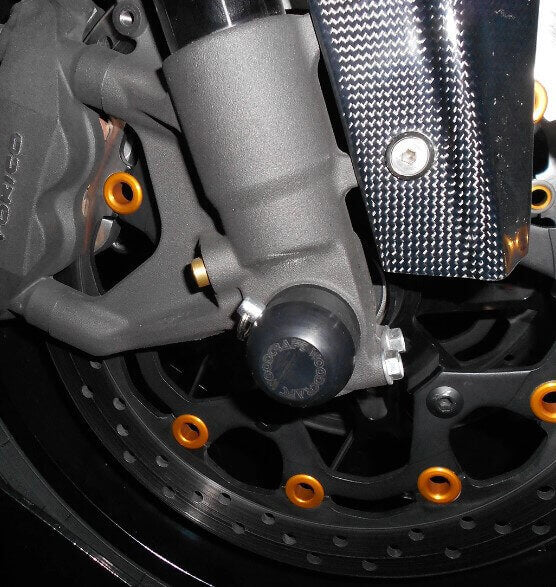 Woodcraft Front Axle Slider Kit Suzuki '05-'11 GSX-R1000 /'06-'10 GSX-R600/750 /'08-'20 Hayabusa