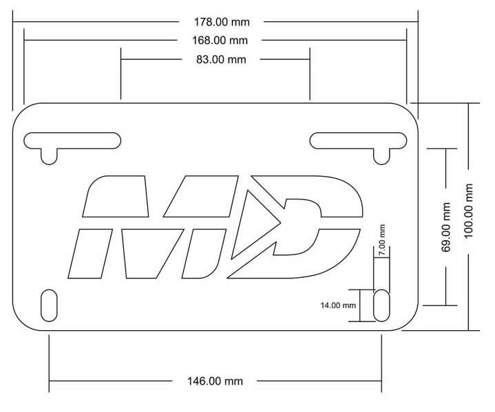 Motodynamic Low Profile Fender Eliminator for '13-'18 Ducati Hypermotard