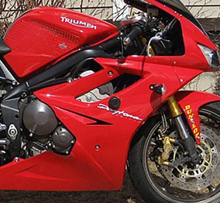 Woodcraft Frame Slider Kit Triumph '06-'12 Daytona 675/'07-'12 Street Triple