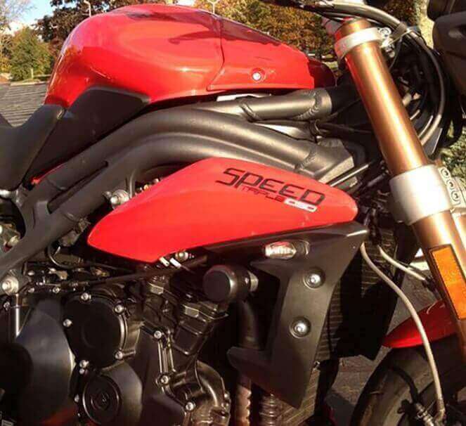 Woodcraft Frame Slider Kit '11-'21 Triumph Speed Triple