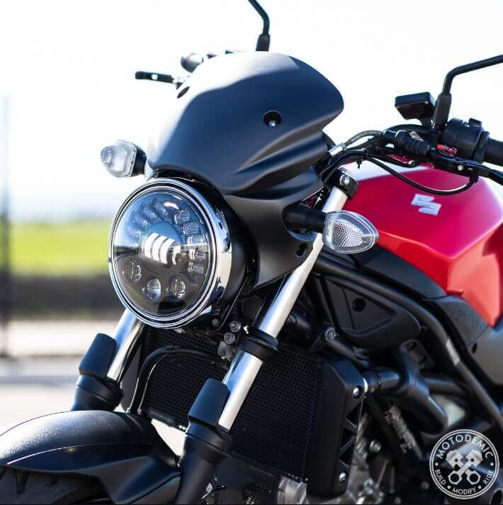 MOTODEMIC LED Headlight Conversion Kit for '17+ Suzuki SV650