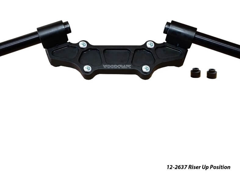 Woodcraft Riser Adapter Plate w/Standard Black Bar '21-'22 Ducati Monster 937