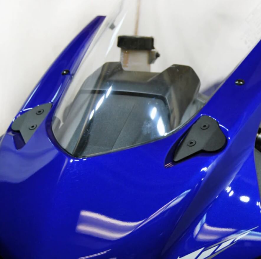 New Rage Cycles Mirror Block Off Plates '21-'22 Yamaha R7