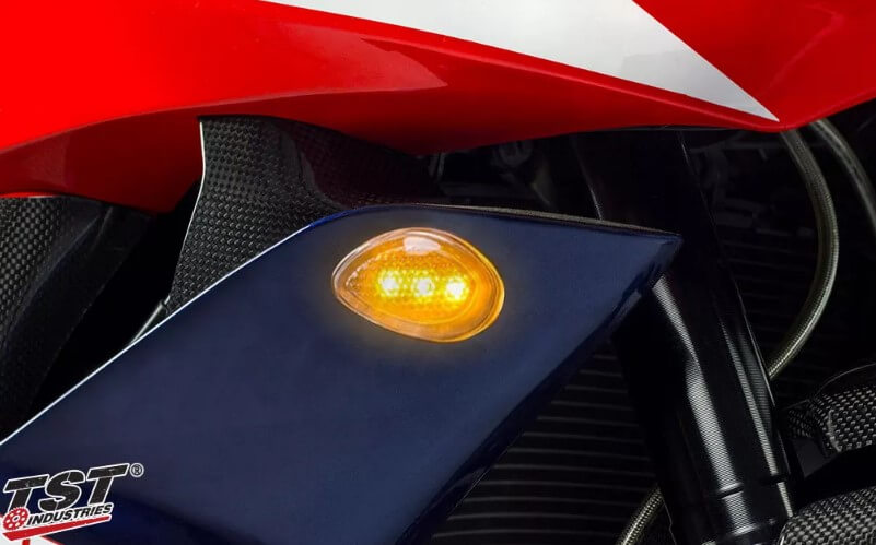 TST Industries LED Halo-1 Flushmount Turn Signals for '07-'12 Honda CBR600RR