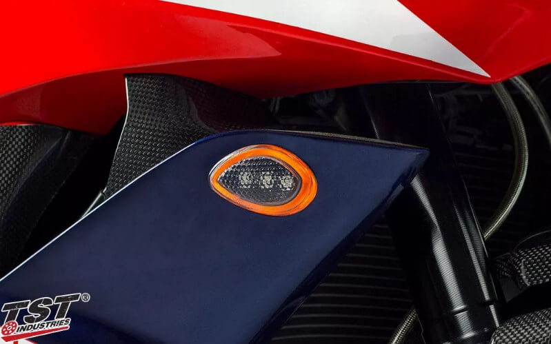 TST Industries LED Halo-1 Flushmount Turn Signals for '07-'12 Honda CBR600RR