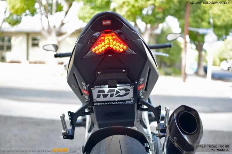 Motodynamic Low Profile Fender Eliminator Aprilia '09-'20 RSV4/ '11-'20 Tuono V4