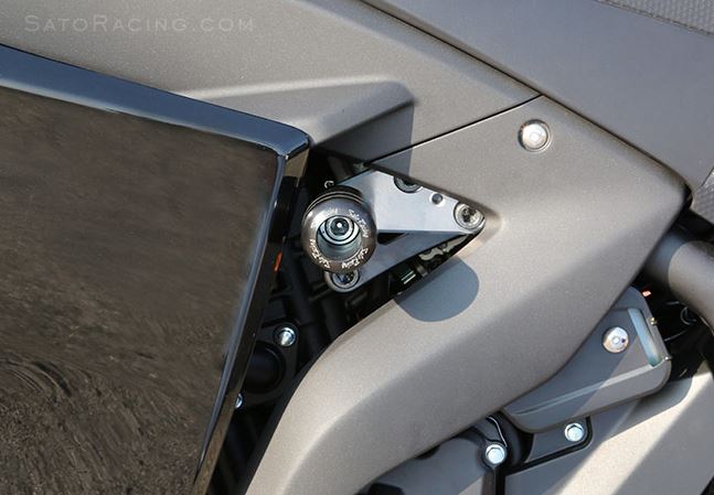 Sato Racing Type 2 No-Cut Frame Sliders for 2015+ Yamaha R3 [Y-R3FS2-BK]