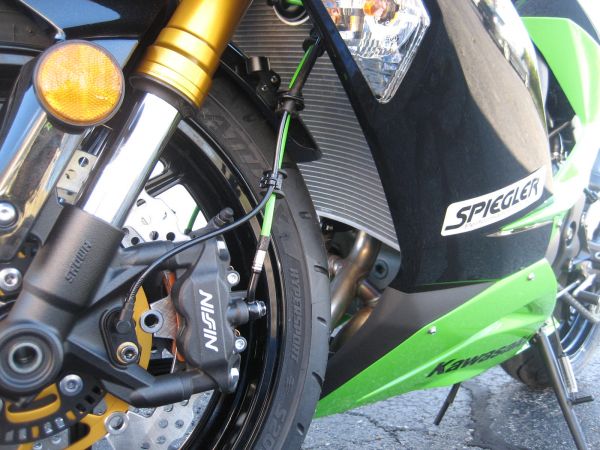 Spiegler Stainless Steel Front Brake Lines Kit for 2013 Kawasaki ZX6R 636 - Alt. 2-Line
