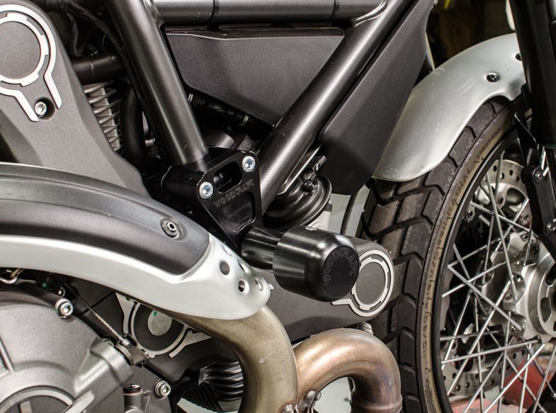 Woodcraft Frame Slider Kit '15-'18 Ducati Scrambler