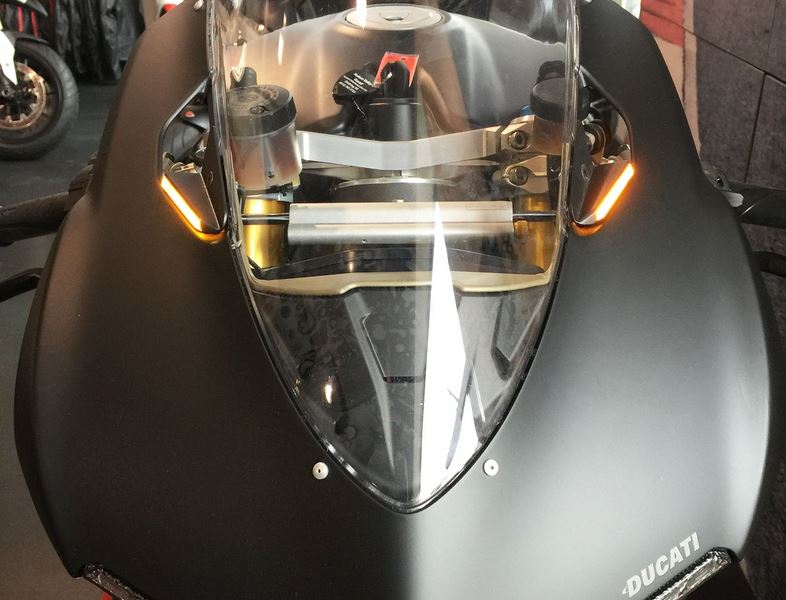 New Rage Cycles Mirror Block Off Turn Signals For Ducati 899/1199 Panigale