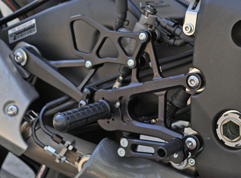 Woodcraft Adjustable Rearsets Complete Kit (Std/GP) for '15-'20 Yamaha R1/R1M