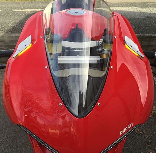 New Rage Cycles Mirror Block Off Turn Signals For Ducati 959/1299 Panigale