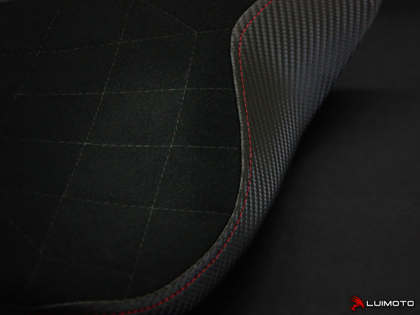 Black Diamond Quilt w/Red Stitch On The Sides Shown