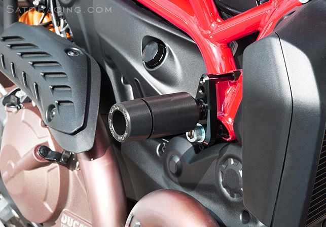 Sato Racing Frame Sliders for 2014-2015 Ducati Monster 821/1200 [H-M1214FS-BK]