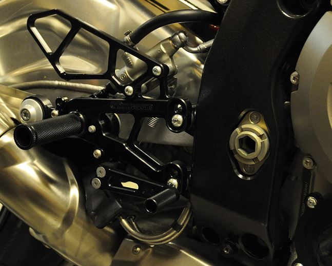 Woodcraft Rearset Kit GP Shift With Pedals for '10-'14 BMW S1000RR, '14-'16 S1000R
