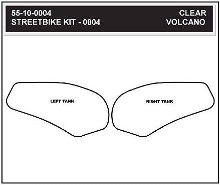 StompGrip Volcano Traction Tank Pad Kit for 2003-2005 Yamaha YZF-R6