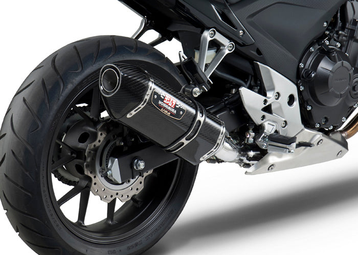 Yoshimura Street R-77 Slip-On Exhaust Systems for '13-'15 Honda CB500F/CBR500R