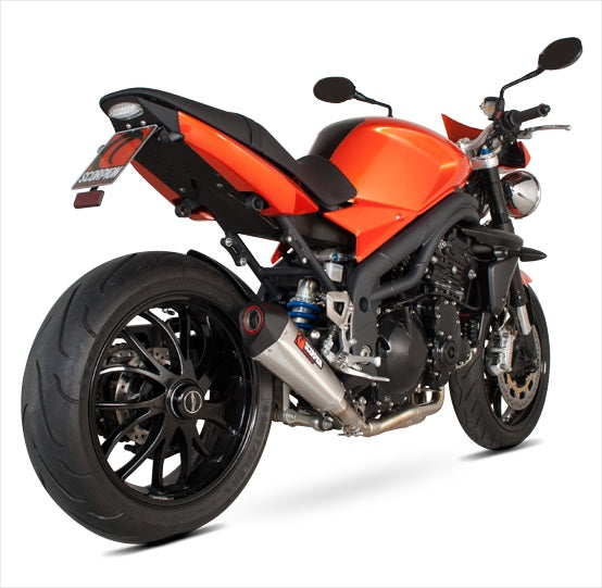 Scorpion Serket Taper Slip-on Exhaust System '08-'10 Triumph Speed Triple 1050