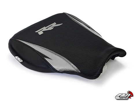 LuiMoto Tribal Blade Seat Cover 07-12 Honda CBR600RR - Cf Black/Sp Silver - Motostarz USA