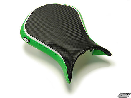 LuiMoto Sport Seat Covers '07-'08 Kawasaki ZX6R - Lime Green