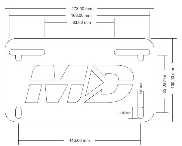 Motodynamic Fender Eliminator for 2015-2017 Ducati Scrambler Icon & Urban Enduro