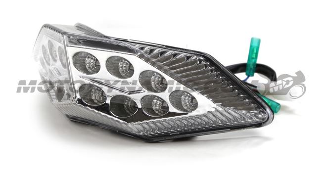 Motodynamic Sequential LED Tail Light 2013-2017 Kawasaki Ninja 300 - Clear