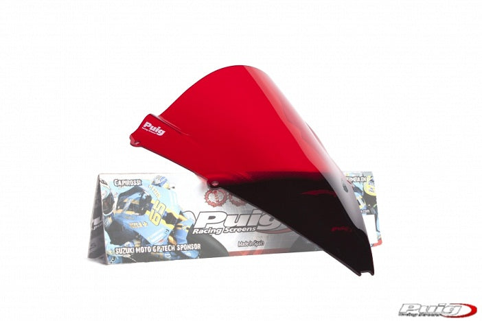 Puig Z Racing Windscreen for 2009-2013 Aprilia RSV4, 2011-2013 RS125 - Red