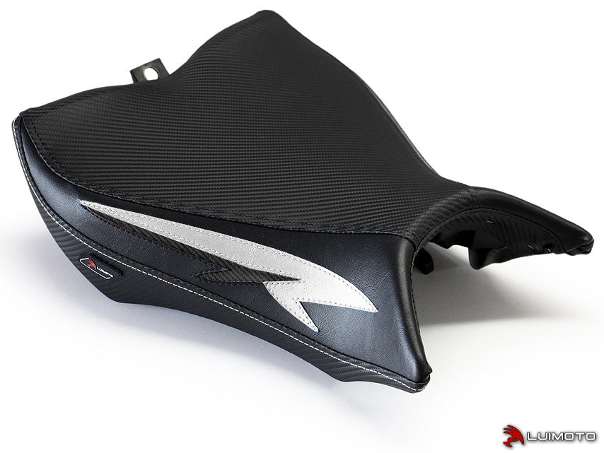 LuiMoto Tribal Flight Seat Covers for 2008-2015 Honda CB1000R - CF Black/White