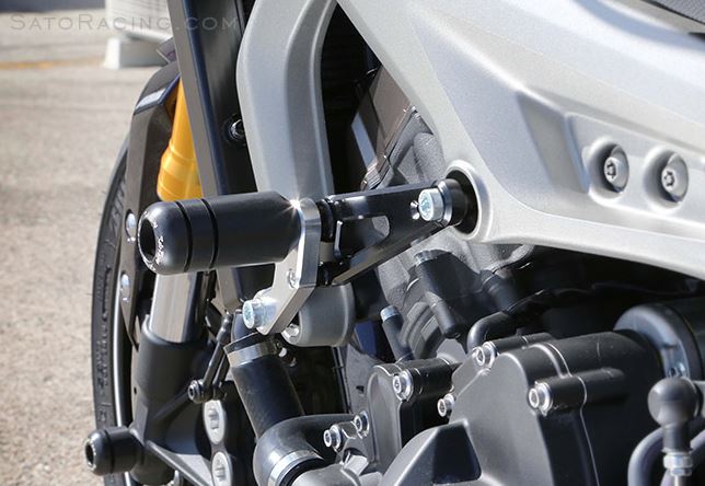 Sato Racing Frame Sliders '13-'19 Yamaha MT-09 / FZ-09 / FJ-09 / XSR900 | Y-MT09FS-BK